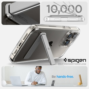 Ốp dẻo Spigen Ultra Hybrid S  iPhone 14. 6.1" / iPhone 13. 6.1" (có chân chống)
